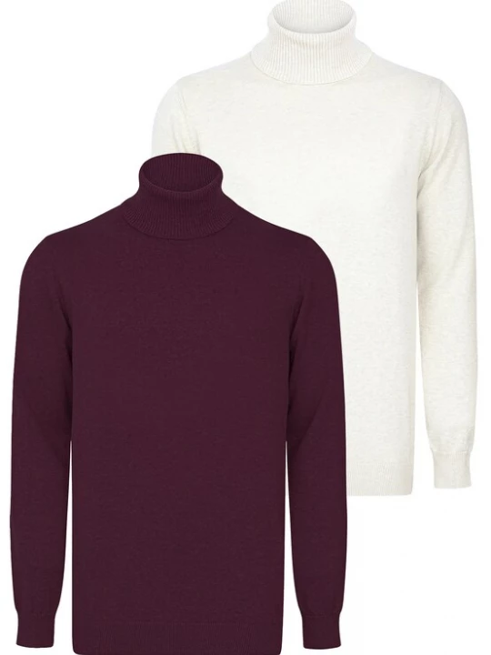 Obrázek produktu Felix Hardy Svetr tmavě fialová / bílá