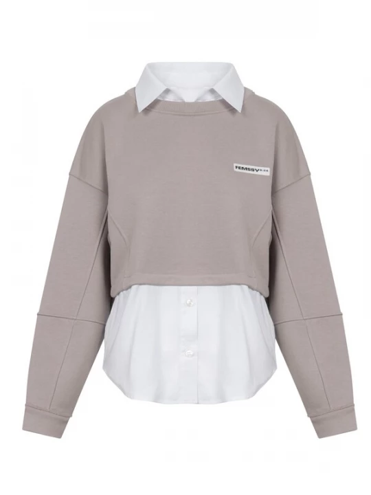 Obrázek produktu FEMSSY Mikina 'LAYA SWEATSHIRT BEIGE' béžová