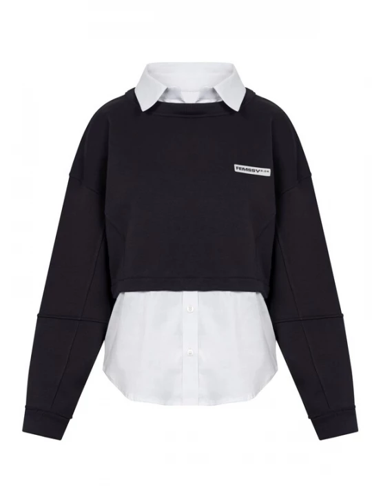 Obrázek produktu FEMSSY Mikina 'LAYA SWEATSHIRT BEIGE' grafitová