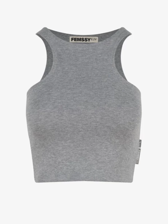 Obrázek produktu FEMSSY Top 'MIDLINE TOP BEIGE' šedá
