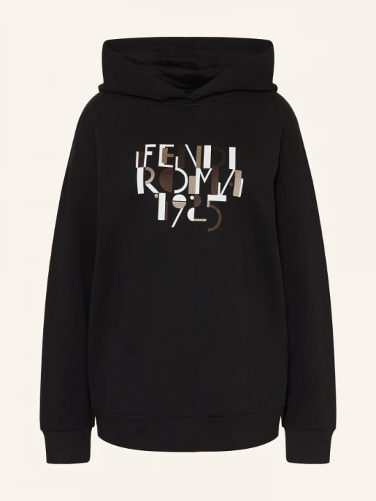 Obrázek produktu Fendi Oversized Mikina S Kapucí černá