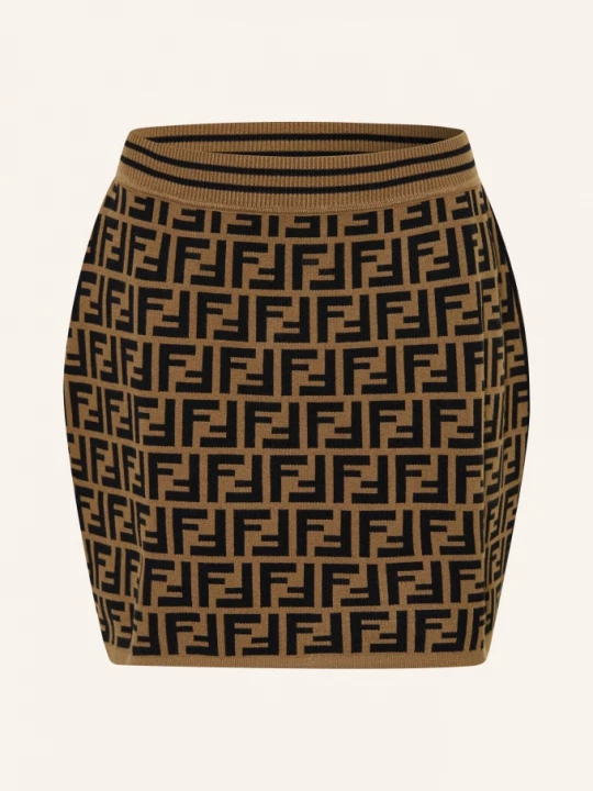 Obrázek produktu Fendi Pletená Sukně hnědá / černá