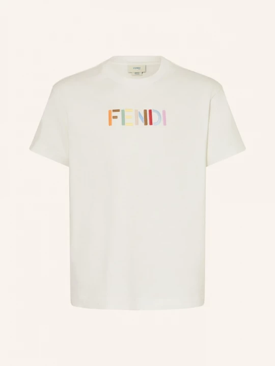 Obrázek produktu Fendi Tričko bílá / světle fialová / oranžová