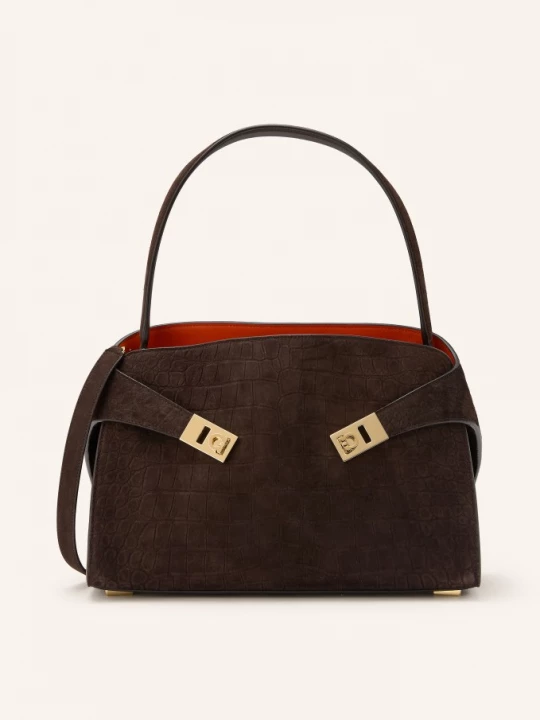 Obrázek produktu Ferragamo Kabelka Hug tmavě hnědá / zlatá