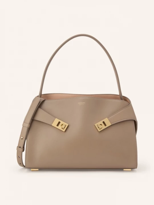 Obrázek produktu Ferragamo Kabelka Přes Rameno Hug černošedá / zlatá