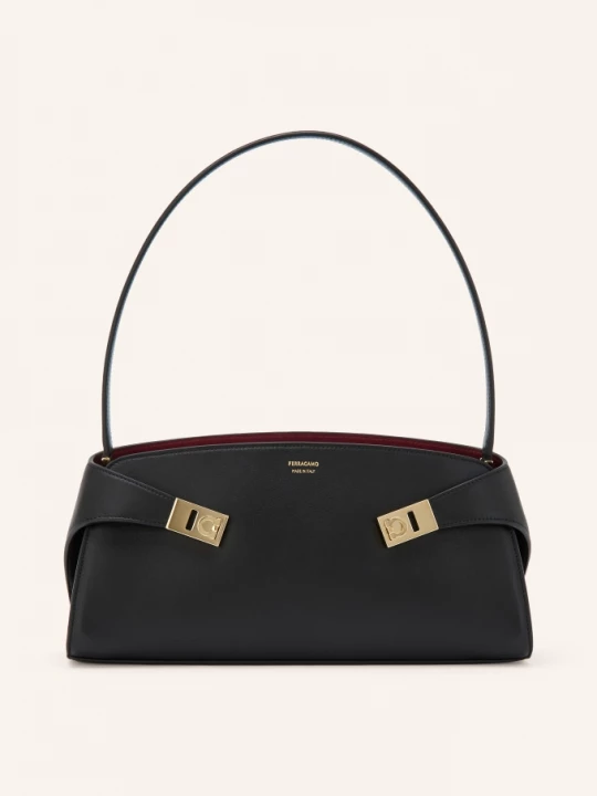 Obrázek produktu Ferragamo Kabelka Přes Rameno Hug East West černá / zlatá