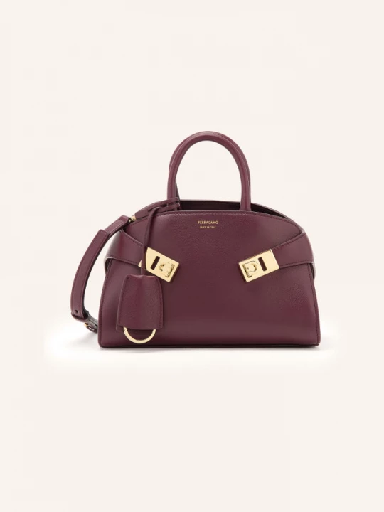 Obrázek produktu Ferragamo Kabelka Přes Rameno Hug Mini tmavě červená / zlatá