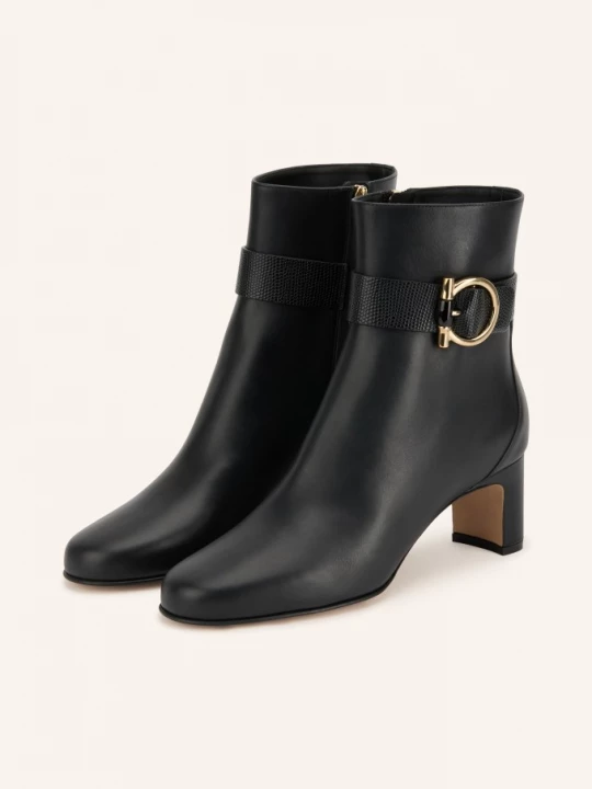 Obrázek produktu Ferragamo Kotníkové Boty Jamie černá / zlatá