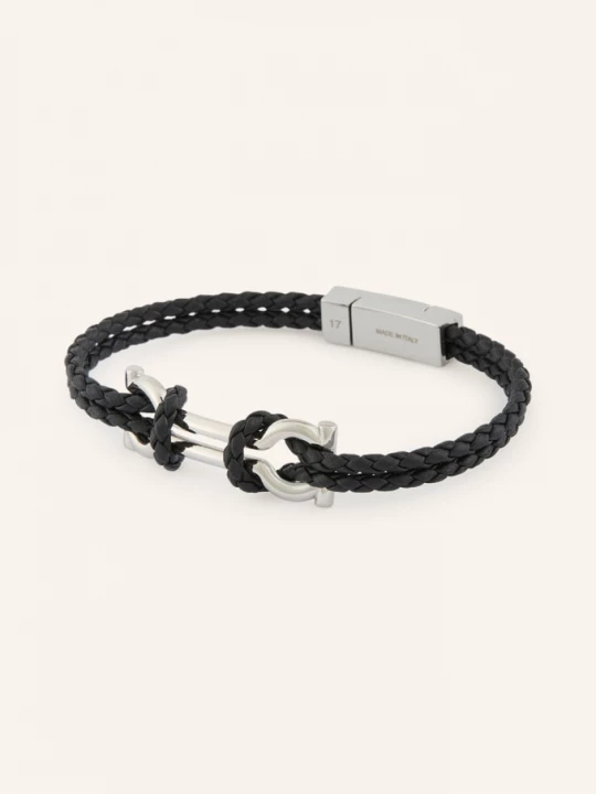 Obrázek produktu Ferragamo Náramek černá / stříbrná
