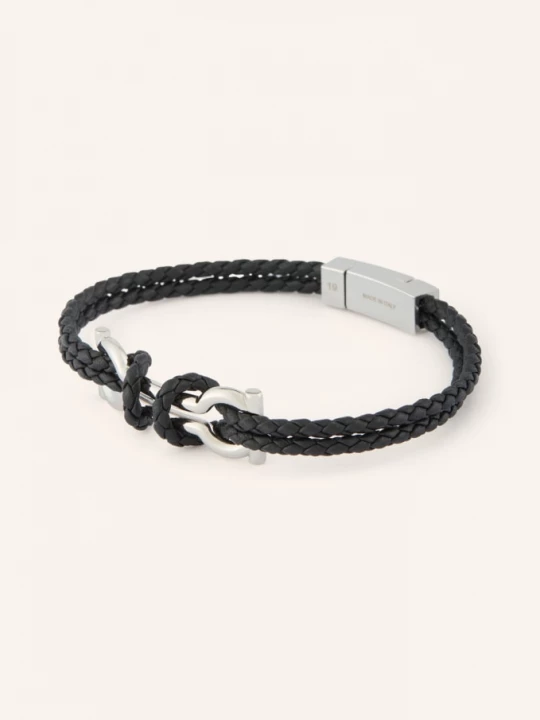 Obrázek produktu Ferragamo Náramek černá / stříbrná