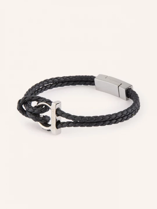 Obrázek produktu Ferragamo Náramek černá / stříbrná