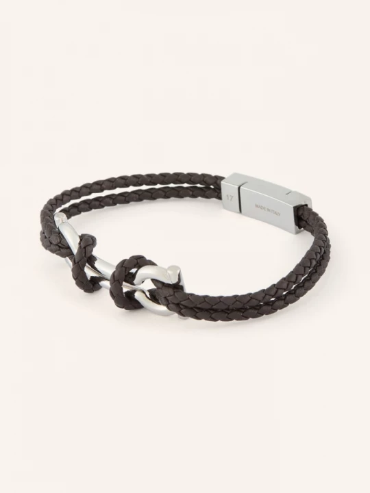 Obrázek produktu Ferragamo Náramek tmavě hnědá / stříbrná