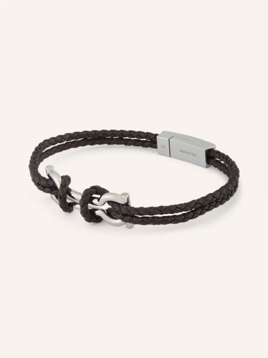 Obrázek produktu Ferragamo Náramek tmavě hnědá / stříbrná
