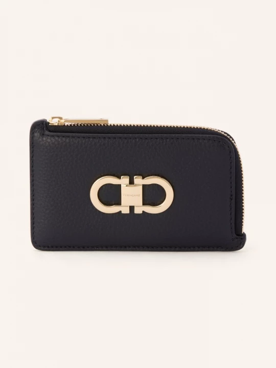 Obrázek produktu Ferragamo Pouzdro Na Karty Double Gancio černá / zlatá