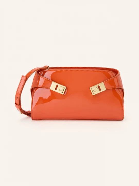 Obrázek produktu Ferragamo Taška Přes Rameno Hug oranžová / zlatá