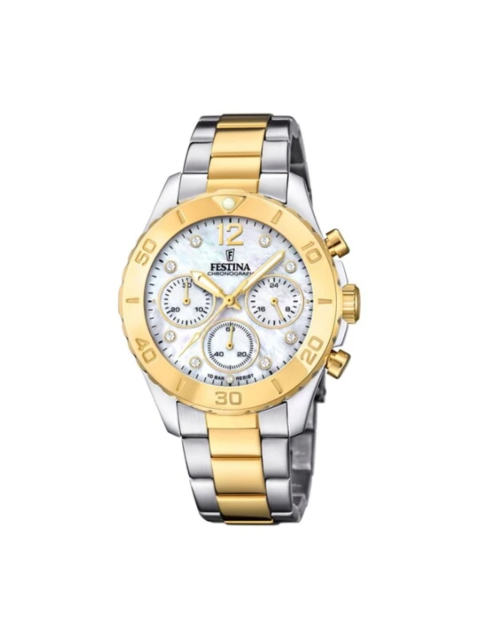 Obrázek produktu FESTINA Analogové hodinky 'Chronograph Boyfriend' krémová