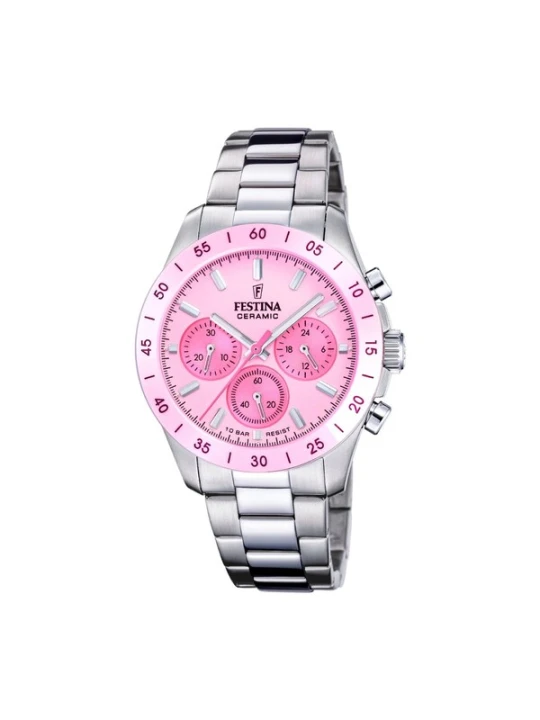 Obrázek produktu FESTINA Analogové hodinky 'Chronograph Ceramic' pink