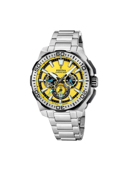 Obrázek produktu FESTINA Analogové hodinky 'Chronograph Chrono Bike' žlutá