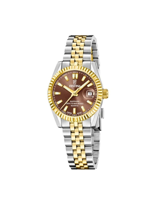 Obrázek produktu FESTINA Analogové hodinky 'Date watch Classics Swiss Made' hnědá