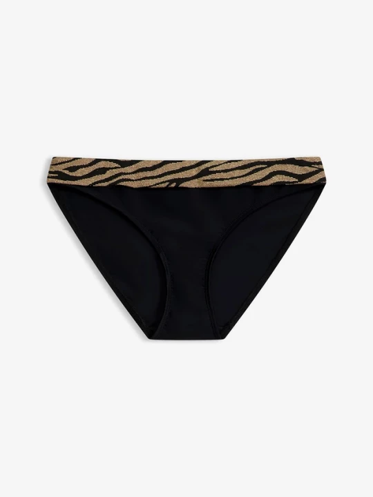 Obrázek produktu Figi bikini z błyszczącego materiału BonPrix czarny