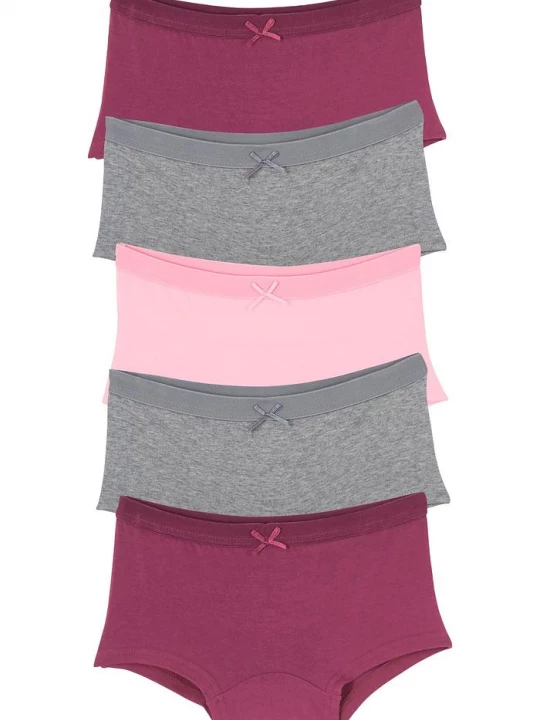 Obrázek produktu Figi panty z miękką bawełną (5 par) BonPrix szary