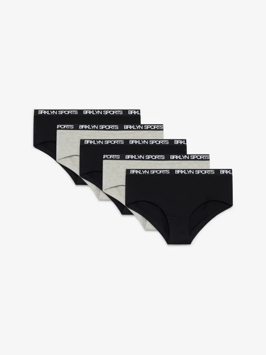 Obrázek produktu Figi panty z miękkiej mieszanki bawełny organicznej (5 szt.) BonPrix szary