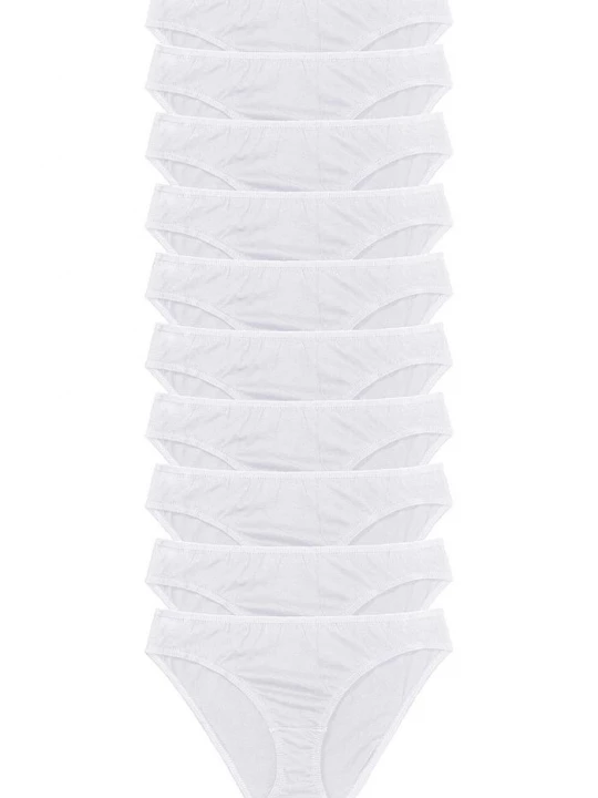 Obrázek produktu Figi z miękkiej bawełny (10 par) BonPrix biały