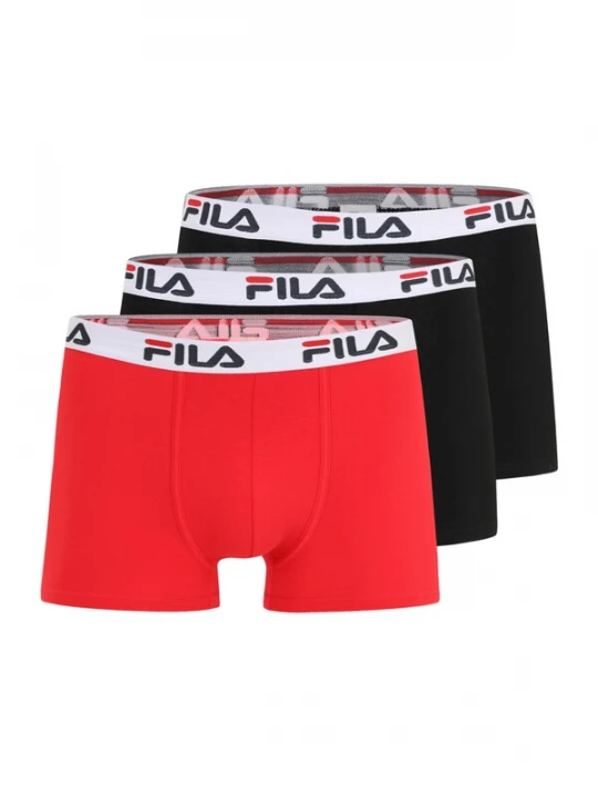 Obrázek produktu FILA Boxerky jasně červená / černá / bílá