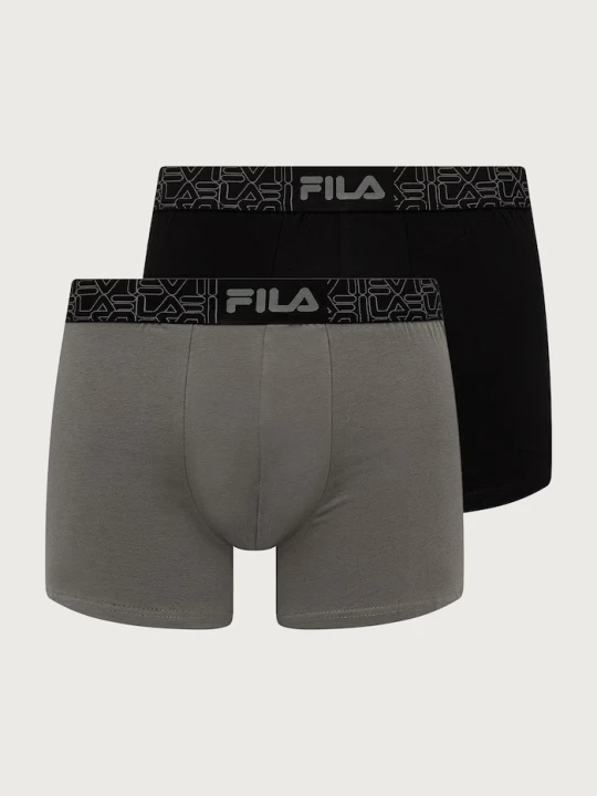 Obrázek produktu Fila boxerky pánské bavlnou 2-pack černá