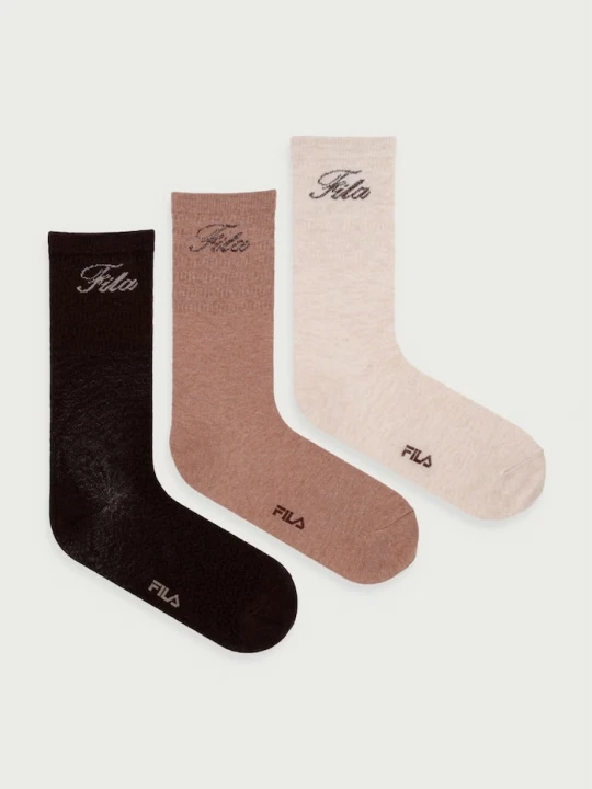 Obrázek produktu Fila ponožky dámské bavlněné 3-pack hnědá