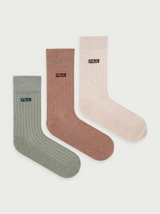Obrázek produktu Fila ponožky dámské bavlněné 3-pack hnědá