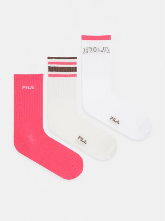 Obrázek produktu Fila ponožky dámské s bavlnou 3-pack růžová