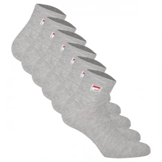 Obrázek produktu FILA Ponožky šedá / červená / bílá