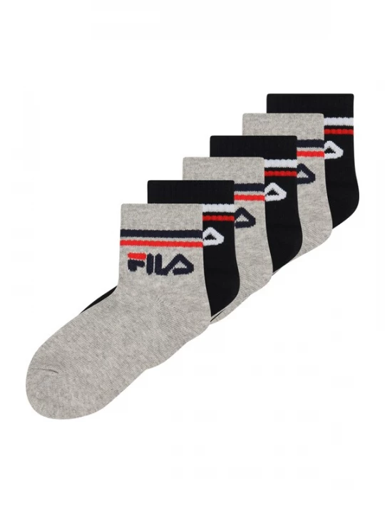 Obrázek produktu FILA Ponožky šedý melír / červená / černá / bílá