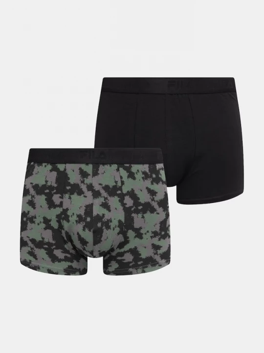 Obrázek produktu Fila přiléhavé boxerky pánské bavlněné s elastanem 2-pack černá