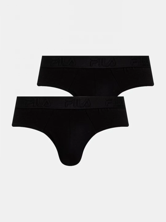 Obrázek produktu Fila slipy pánské s bavlnou 2-pack černá
