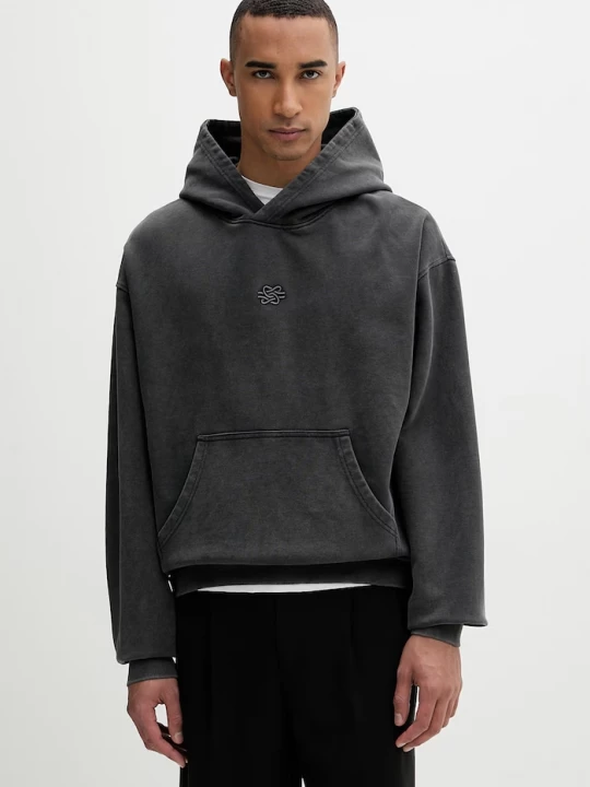 Obrázek produktu Filling Pieces mikina s kapucí pánská bavlněná Boxy Embroidered