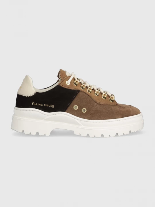 Obrázek produktu Filling Pieces Semišové tenisky Court Serrated Topaz hnědá