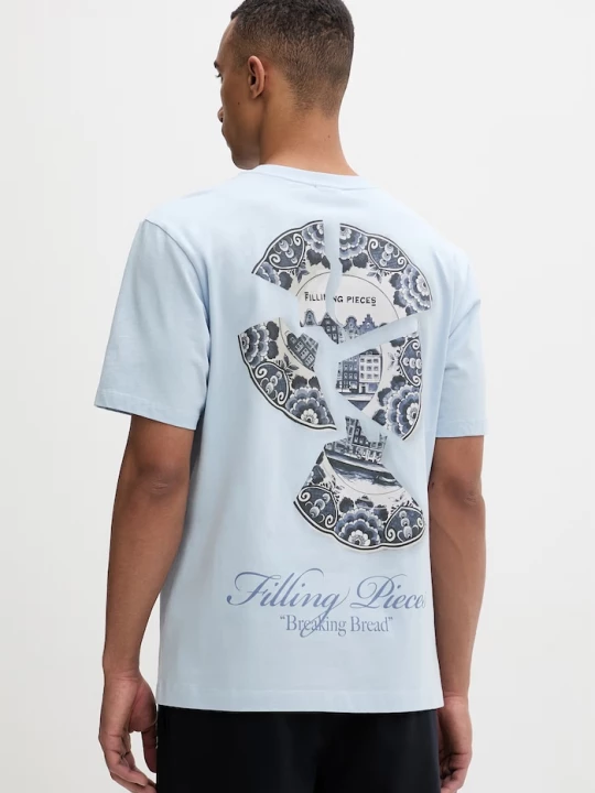 Obrázek produktu Filling Pieces tričko pánské bavlněné Broken Plate modrá