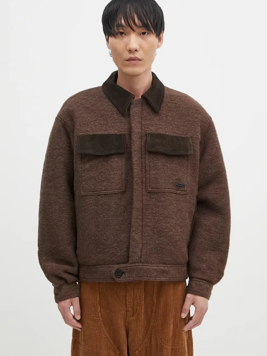 Obrázek produktu Filling Pieces Vlněná bunda Filling Pieces Box Jacket hnědá