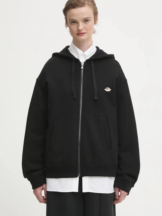 Obrázek produktu Fiorucci Bavlněná mikina Fiorucci Angel Patch Regular Fit Zip Up černá