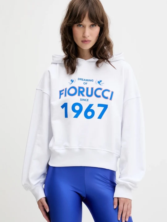 Obrázek produktu Fiorucci Bavlněná mikina Fiorucci Dreaming 1967 Print Boxy Fit Cropped Hoodie
