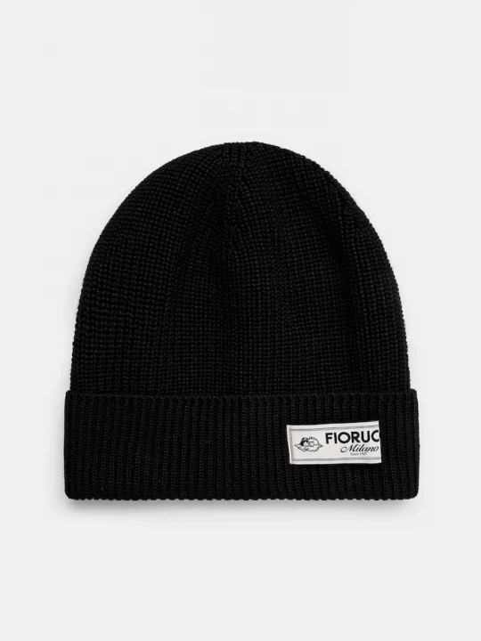 Obrázek produktu Fiorucci Čepice z vlněné směsi Fiorucci Knit Logo Beanie černá
