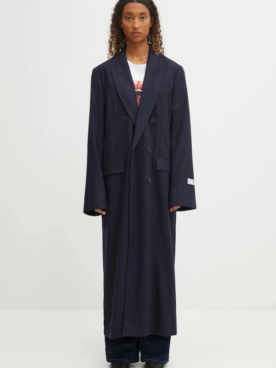Obrázek produktu Fiorucci Kabát s vlnou Fiorucci Light Wool Maxi námořnická modř