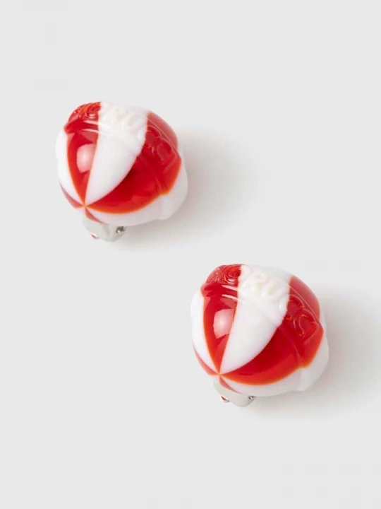 Obrázek produktu Fiorucci Klipy Fiorucci Red And White Mini Lollipop Earrings