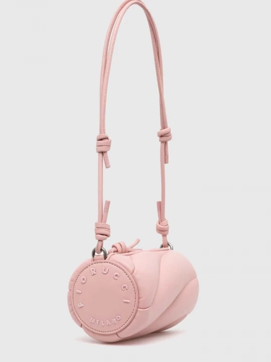 Obrázek produktu Fiorucci Kožená kabelka Fiorucci Baby Pink Leather Mini Mella Bag