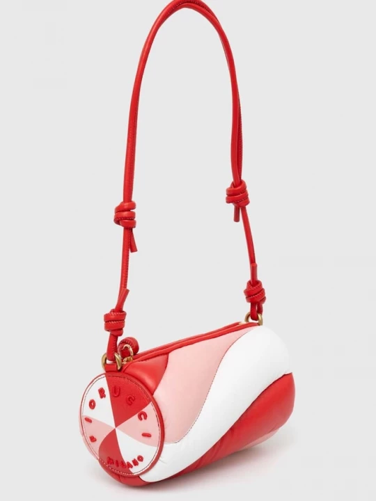 Obrázek produktu Fiorucci Kožená kabelka Fiorucci Tricolor Leather Mini Mella Bag červená
