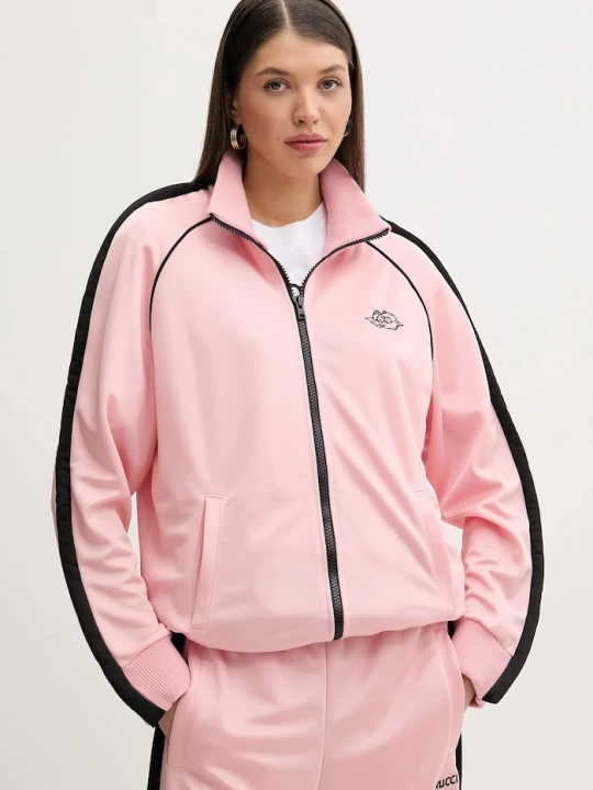 Obrázek produktu Fiorucci Mikina Fiorucci Puffy Piping Angel Track Sweatshirt růžová