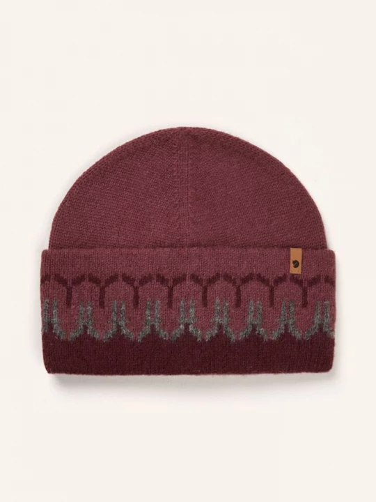 Obrázek produktu Fjällräven Multifunkční Čepice Övik Path tmavě červená / světle červená