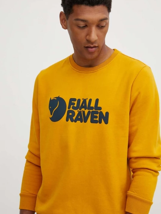 Obrázek produktu Fjallraven Bavlněná mikina Fjallraven Fjällräven žlutá